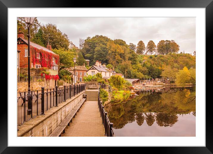 Knaresborough Waterfront North Yorkshire Framed Mounted Print by Tim Hill