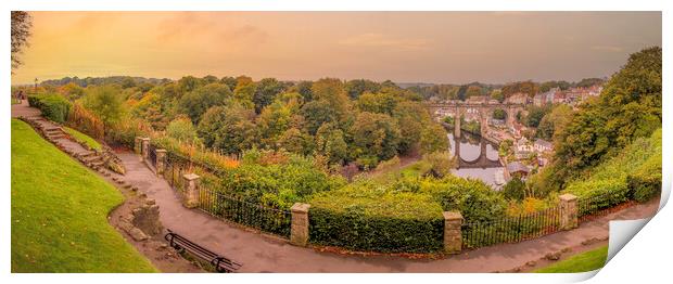 Knaresborough Panoramic North Yorkshire Print by Tim Hill