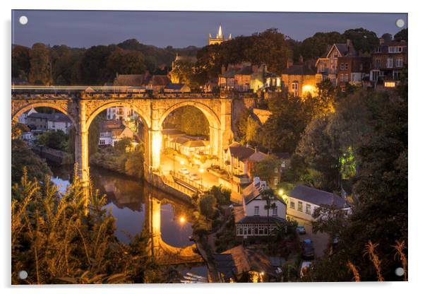 Knaresborough Viaduct North Yorkshire Acrylic by Tim Hill