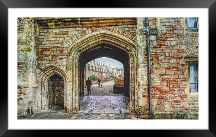 Old Entrance Gateway To Vicars' Close Wells Framed Mounted Print by Peter F Hunt