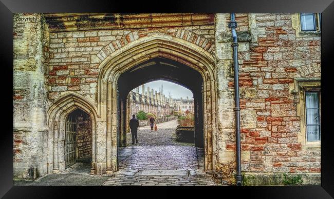 Old Entrance Gateway To Vicars' Close Wells Framed Print by Peter F Hunt
