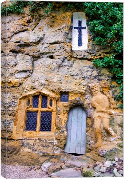 Chapel of Our Lady of the Crag, Knaresborough Canvas Print by Tim Hill