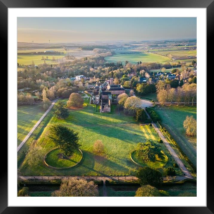 Rufford Abbey Framed Mounted Print by Apollo Aerial Photography