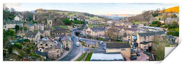 Holmfirth Print by Apollo Aerial Photography