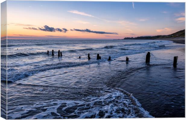 Sandsend to Whitby, North Yorkshire Canvas Print by Tim Hill