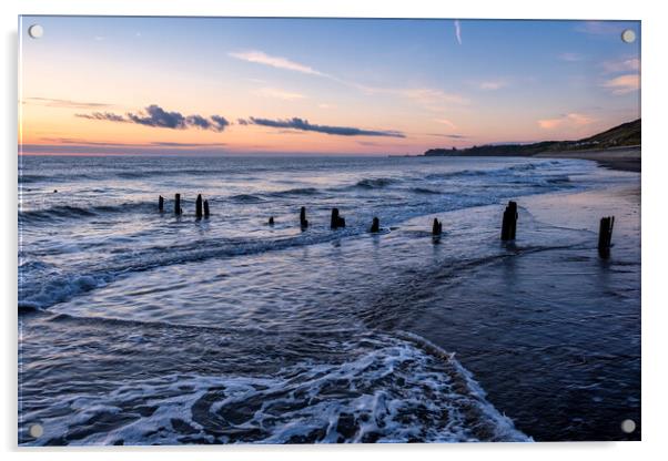 Sandsend to Whitby, North Yorkshire Acrylic by Tim Hill