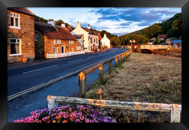 Sandsend Village North Yorkshire Framed Print by Tim Hill