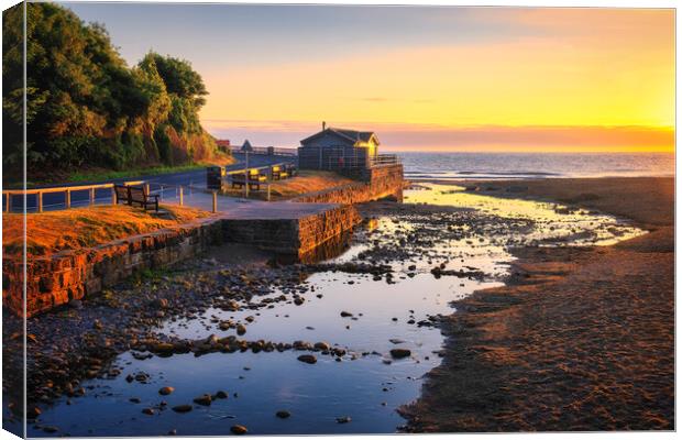 Sandsend Sunrise North Yorkshire Canvas Print by Tim Hill