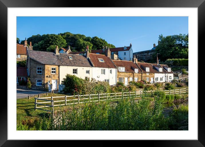 Sandsend Village North Yorkshire Framed Mounted Print by Tim Hill