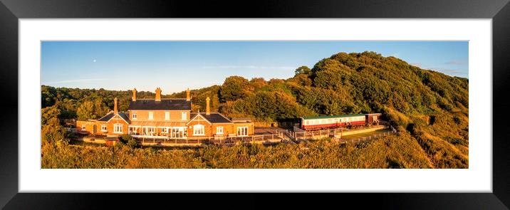Sandsend Railway North Yorkshire Framed Mounted Print by Tim Hill