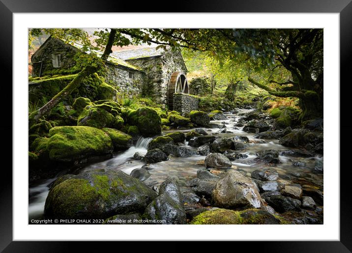 Borrowdale mill in the lake district 874 Framed Mounted Print by PHILIP CHALK