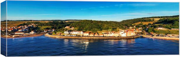 Sandsend Panormaic North Yorkshire Canvas Print by Tim Hill