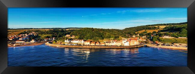 Sandsend Panormaic North Yorkshire Framed Print by Tim Hill
