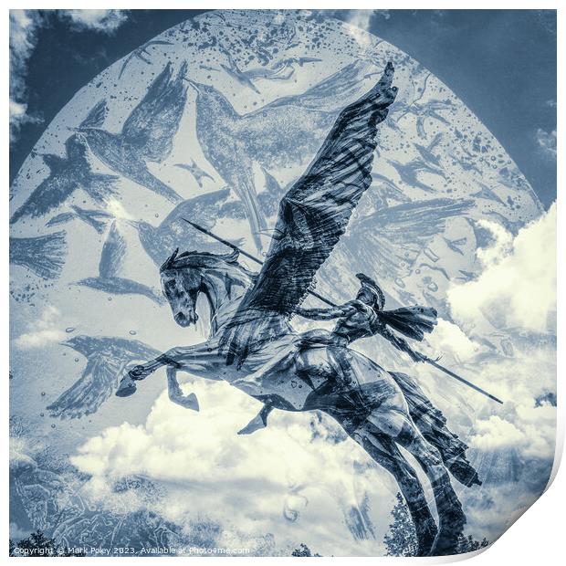 Pegasus Takes Flight  Print by Mark Poley