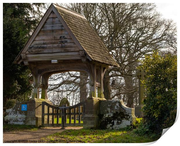 Entrance to St Benedict's Church Print by Chris Yaxley