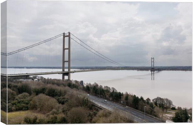 The Humber Bridge Canvas Print by Apollo Aerial Photography