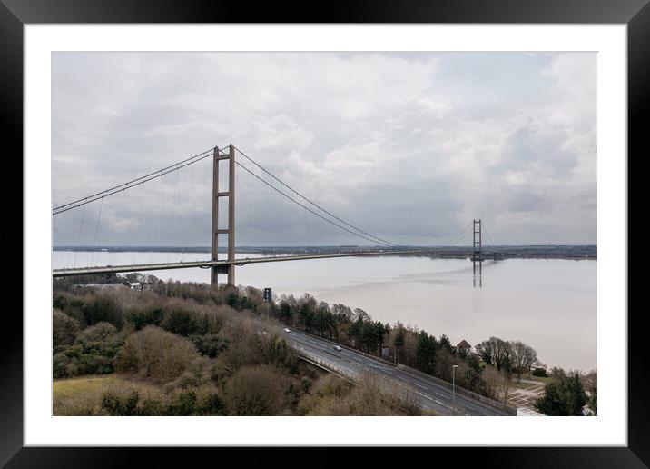 The Humber Bridge Framed Mounted Print by Apollo Aerial Photography