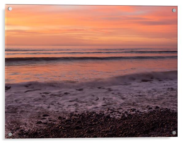 Beautiful Westward Ho! sunset Acrylic by Tony Twyman