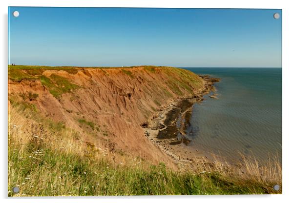 Filey Brigg Acrylic by Glen Allen