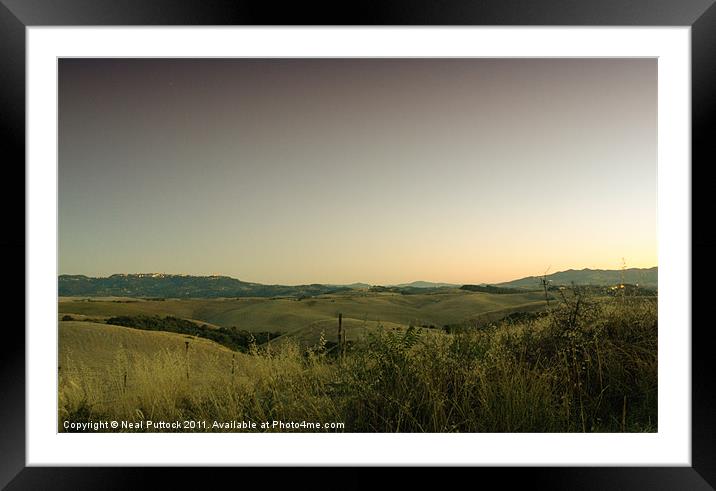 Towards Volterra Framed Mounted Print by Neal P