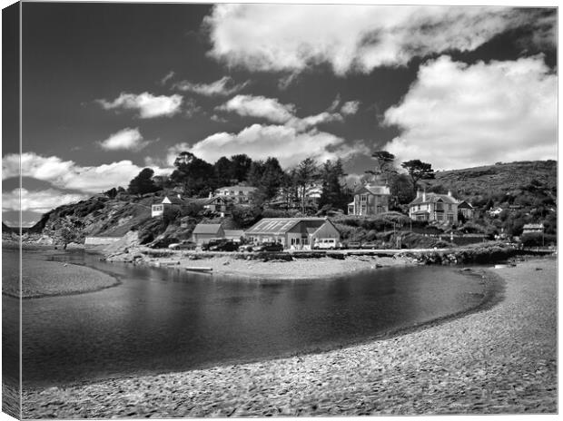 Seaton Beach and Mouth of River Canvas Print by Darren Galpin