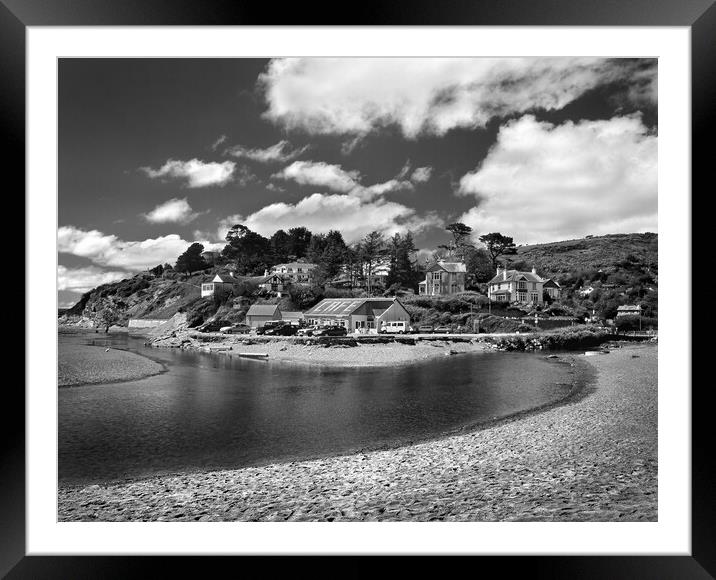 Seaton Beach and Mouth of River Framed Mounted Print by Darren Galpin