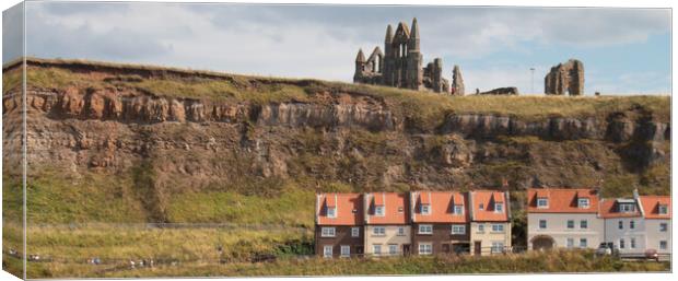 Whitby Cliffs - Panoramic  Canvas Print by Glen Allen