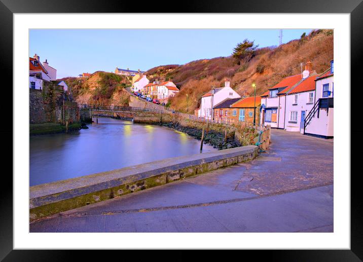 Staithes North Yorkshire Framed Mounted Print by Steve Smith