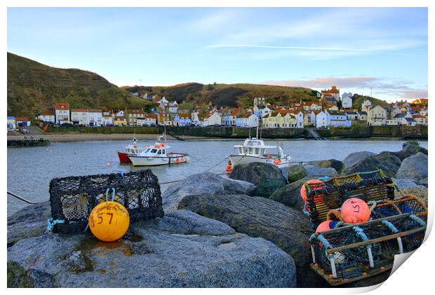 Staithes North Yorkshire Print by Steve Smith