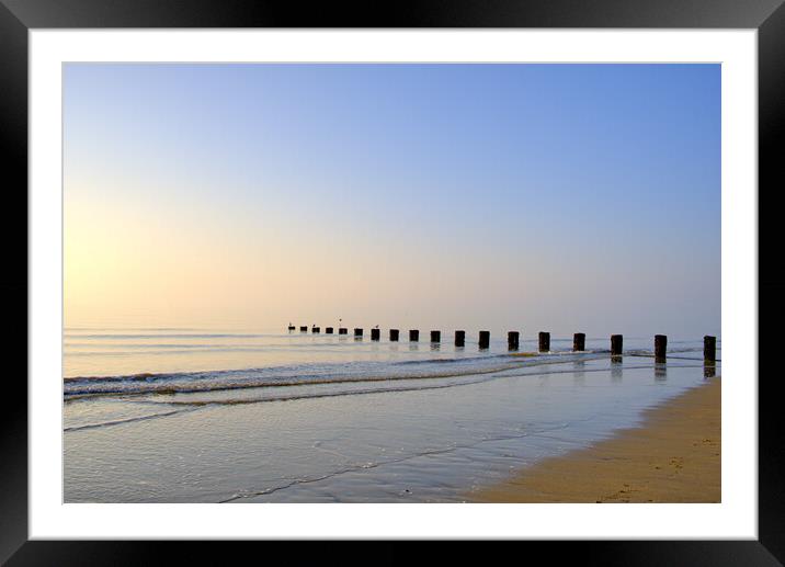 Serene Bridlington Seaside Framed Mounted Print by Steve Smith