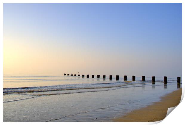 Serene Bridlington Seaside Print by Steve Smith