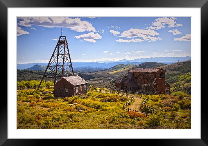 The Old Mine Framed Mounted Print by Dennis Hirning