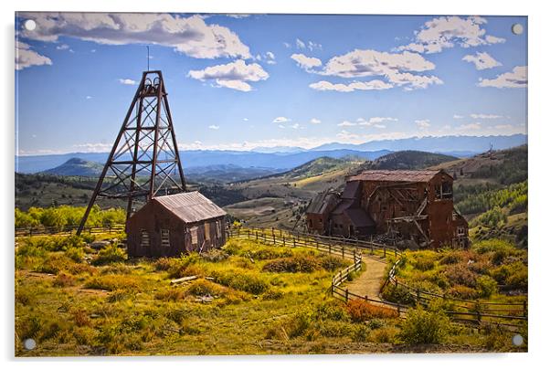 The Old Mine Acrylic by Dennis Hirning