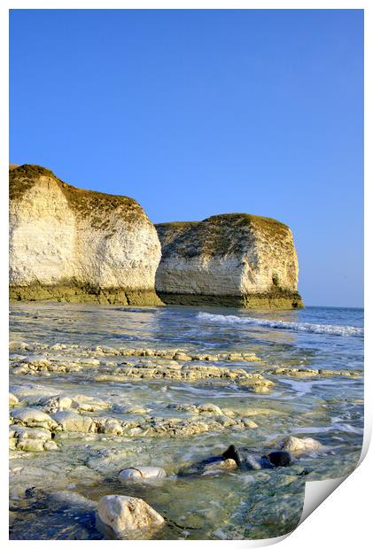 Selwicks Bay Flamborough East Yorkshire Print by Steve Smith