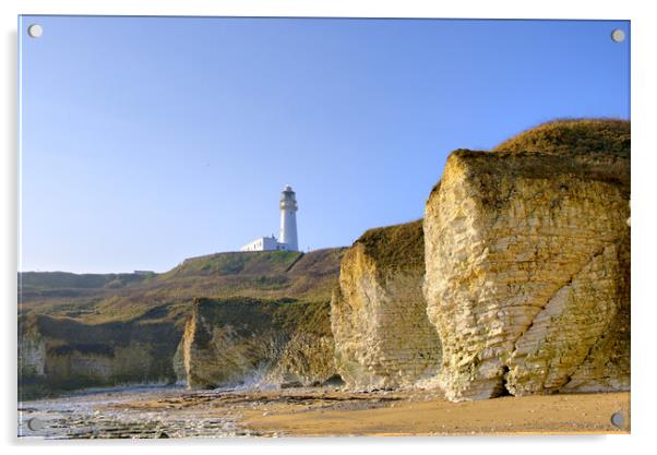 Majestic Selwicks Bay at Flamborough Acrylic by Steve Smith