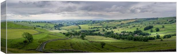 Malham Panoramic Yorkshire Dales Canvas Print by Tim Hill
