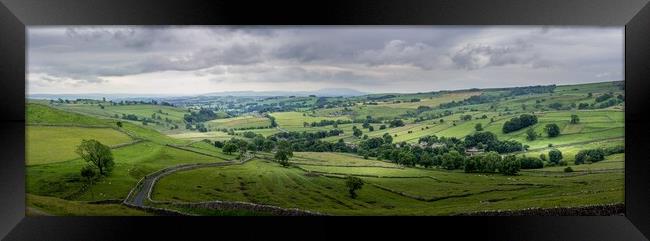 Malham Panoramic Yorkshire Dales Framed Print by Tim Hill