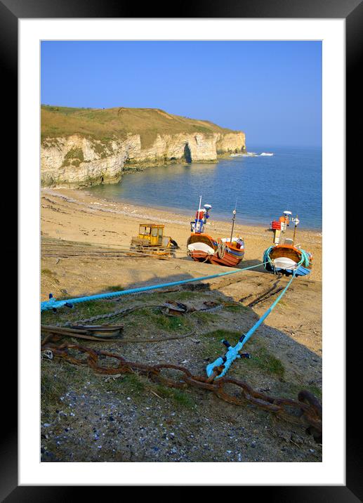 North Landing Flamborough Framed Mounted Print by Steve Smith