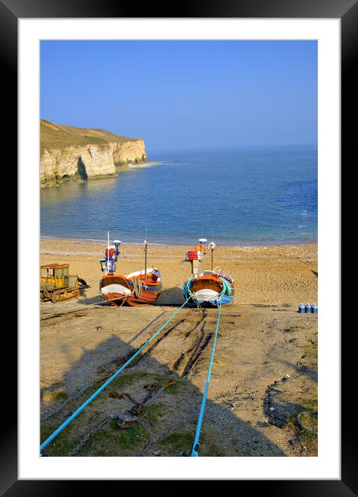 North Landing Flamborough Framed Mounted Print by Steve Smith
