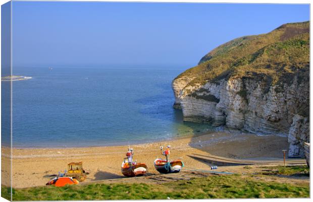 North Landing Flamborough Canvas Print by Steve Smith