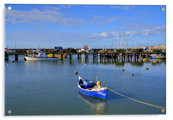 Bridlington Harbour Acrylic by Steve Smith