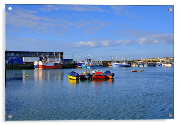 Bridlington Harbour Acrylic by Steve Smith