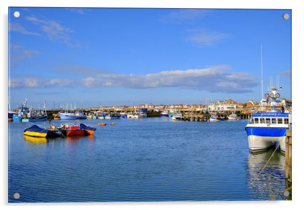 Bridlington Harbour Acrylic by Steve Smith