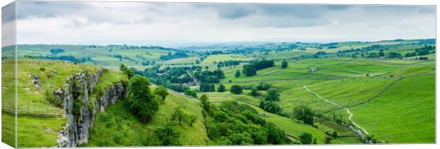 Majestic Yorkshire Dales Panorama Canvas Print by Tim Hill