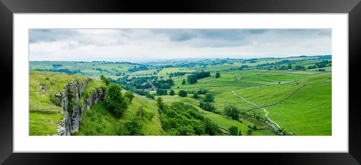 Majestic Yorkshire Dales Panorama Framed Mounted Print by Tim Hill