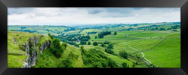 Majestic Yorkshire Dales Panorama Framed Print by Tim Hill