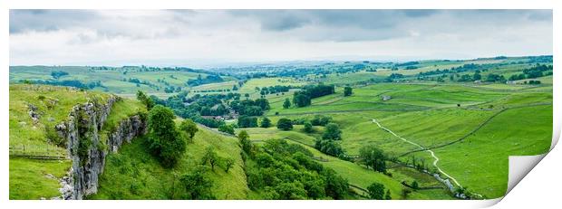 Majestic Yorkshire Dales Panorama Print by Tim Hill