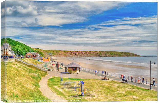 Filey Canvas Print by Alison Chambers