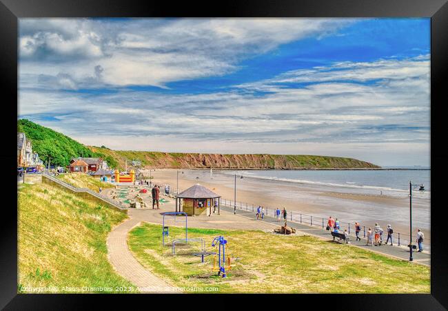 Filey Framed Print by Alison Chambers