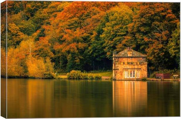 Newmillerdam Boat House Wakefield Canvas Print by Tim Hill